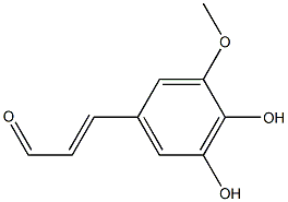 5-hydroxyconiferyl aldehyde Struktur