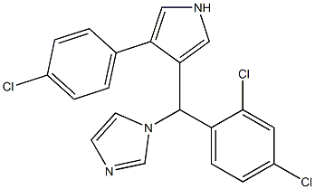 3-(4-chlorophenyl)-4-((1H-imidazol-1-yl)(2,4-dichlorophenyl)methyl)pyrrole Struktur