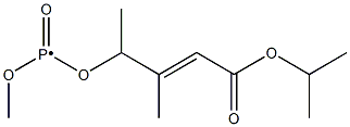 2-ISOPROPOXYCARBONYL-1-METHYLVINYL-O-METHYLETHYLPHOSPHO. Struktur