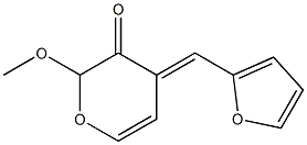 (E)-2-METHYOXY-4-[(2-FURYL)METHYLENE]-2H-PYRAN-3-ONE Struktur