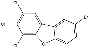 8-BROMO-2,3,4-TRICHLORODIBENZOFURAN Struktur