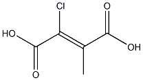 2-CHLORO-3-METHYL-2-BUTENEDIOICACID Struktur