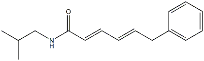 (2E,4E)-N-ISOBUTYL-6-PHENYLHEXA-2,4-DIENAMIDE Struktur