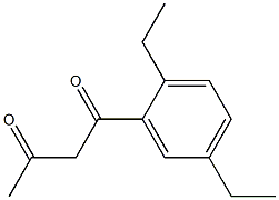 1-(2',5'-DIETHYLPHENYL)BUTANE-1,3-DIONE Struktur