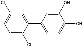 2,5-DICHLORO-3',4'-DIHYDROXYBIPHENYL Struktur