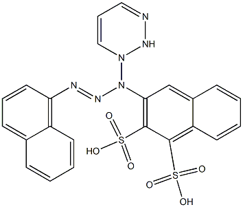 NAPHTHYLAZO-TRIAZINYLAMINO-NAPHTHALENE-DISULFONICACID Struktur