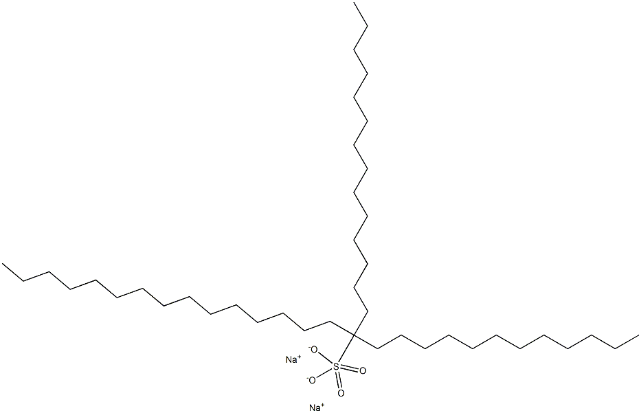 SODIUMLAURYLMYRISTYLCETYLSULPHATE Struktur