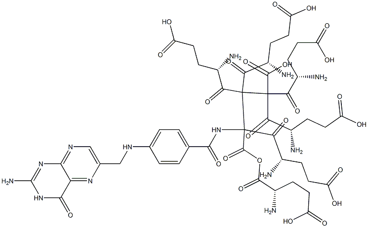 HEXAGLUTAMYLFOLICACID Struktur