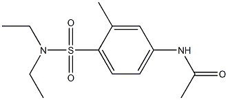 N4-ACETYLMETHYL-N1-DIETHYL-SULPHANILAMIDE Struktur