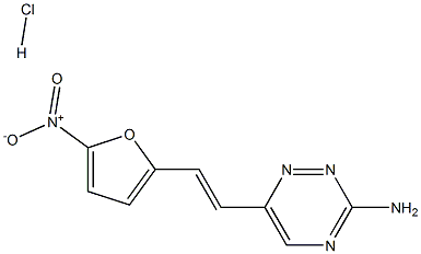 3-AMINO-6-(5-NITRO-2-FURYL-VINYL)-1,2,4-TRIAZINE-HYDRO-CHLORIDE Struktur