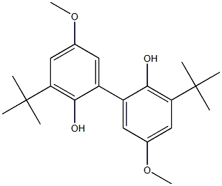 2,2'-DIHYDROXY-3,3'-DI-TERT-BUTYL-5,5'-DIMETHOXY-BIPHENYL Struktur