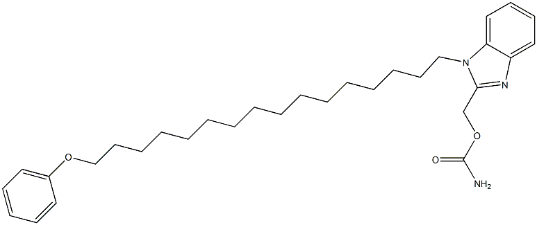 CARBAMICACID,(1-(PHENOXYCETYL)-1H-BENZIMIDAZOL-2-YL)-METHYLESTER Struktur