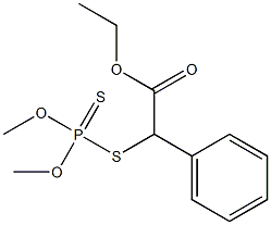 O,O-DIMETHY-S-(1-CARBOETHOXY1-PHENYLMETHYL)DITHIOPHOSPHATE Struktur