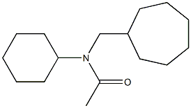 CIS-N-ACETYL-4-CYCLO-HEPTYLMETHYLCYCLOHEXYLAMINE Struktur