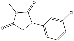 2-(3-CHLOROPHENYL)-N-METHYLSUCCINIMIDE Struktur