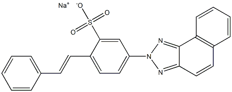 SODIUM4-(2H-NAPHTHO(1,2-D)TRIAZOL-2-YL)STILBENE-2-SULFONATE Struktur