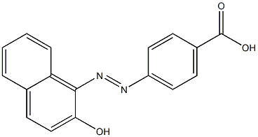 1-(4'-CARBOXYPHENYLAZO)-2-NAPHTHOL Struktur