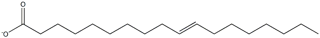 TRANS-10-OCTADECENOATE Struktur