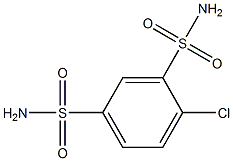 CHLOROBENZENE-2,4-DISULPHONAMIDE Struktur