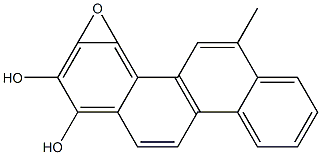 (+/-)-ANTI-6-METHYLCHRYSENE-1,2-DIOL-3,4-EPOXIDE Struktur