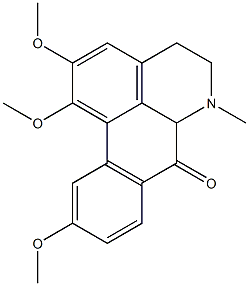 1,2,10-TRIMETHOXY-7-OXOAPORPHINE Struktur