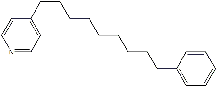 4-(9-PHENYLNONYL)PYRIDINE Struktur