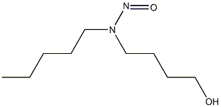 N-AMYL-N-(4-HYDROXYBUTYL)NITROSAMINE Struktur