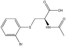 N-ACETYL-S-ORTHO-BROMOPHENYL-CYSTEINE Struktur