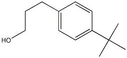 BENZENEPROPANOL,4-(1,1-DIMETHYLETHYL)- Struktur