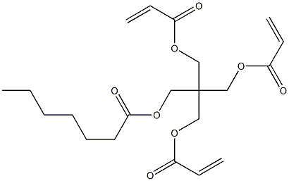 PENTAERYTHRITOLTRIACRYLATEHEPTANOATE Struktur