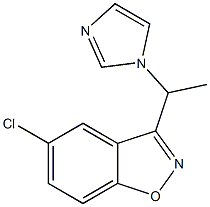 5-CHLORO-3-((1-IMIDAZOL-1-YL)ETHYL)BENZO(D)ISOXAZOLE Struktur