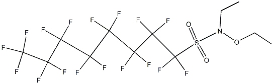 N-ETHYL-N-(2-ETHOXY)-PERFLUOROOCTANESULFONAMIDE Struktur