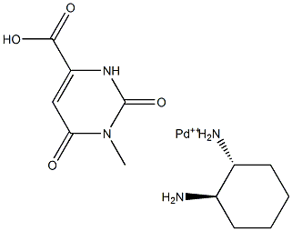 (3-METHYLOROTATE)(TRANS-1.2-DIAMINOCYCLOHEXANE)PALLADIUM(II) Struktur