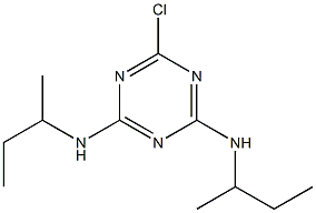 2-CHLORO-4,6-BIS(SEC-BUTYLAMINO)-S-TRIAZINE Struktur