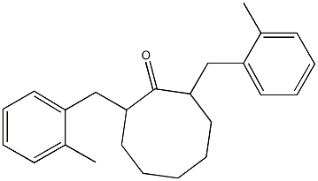 2,8-BIS(2-METHYLBENZYL)CYCLOOCTANONE Struktur