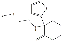 2-ETHYLAMINO-2-(2-THIENYL)CYCLOHEXANONEHYDROCHLORIDE Struktur