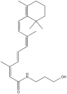 N-(3-HYDROXYPROPYL)RETINAMIDE Struktur