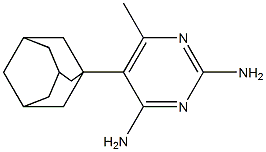 2,4-DIAMINO-5-(1-ADAMANTYL)-6-METHYLPYRIMIDINE Struktur