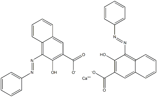 3-HYDROXY-4-PHENYLAZO-2-NAPHTHOICACID,CALCIUMSALT Struktur