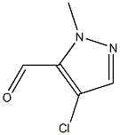 4-CHLORO-1-METHYLPYRAZOLE-5-CARBALDEHYDE Struktur