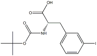 N-ALPHA-T-BUTYLOXYCARBONYL-D-3-IODOPHENYLALANINE Struktur