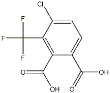 4-CHLORO-3-(TRIFLUOROMETHYL)PHTALIC ACID Struktur