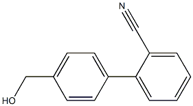 4'-(hydroxymethyl)biphenyl-2-carbonitrile Struktur