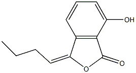 3-Butylidene-7-hydroxyphthalide Struktur