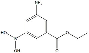 3-Amino-5-ethoxycarbonylphenylboronic acid Struktur