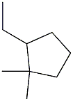 1,1-dimethyl-2-ethylcyclopentane Struktur