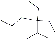 2,5-dimethyl-3,3-diethylhexane Struktur