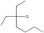 3-chloro-3-ethylheptane Struktur