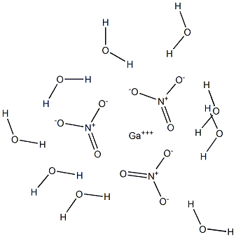 GALLIUM(III) NITRATE NONAHYDRATE, LUMP Struktur