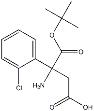 BOC-3-AMINO-3-(2-CHLOROPHENYL)-PROPIONIC ACID Struktur